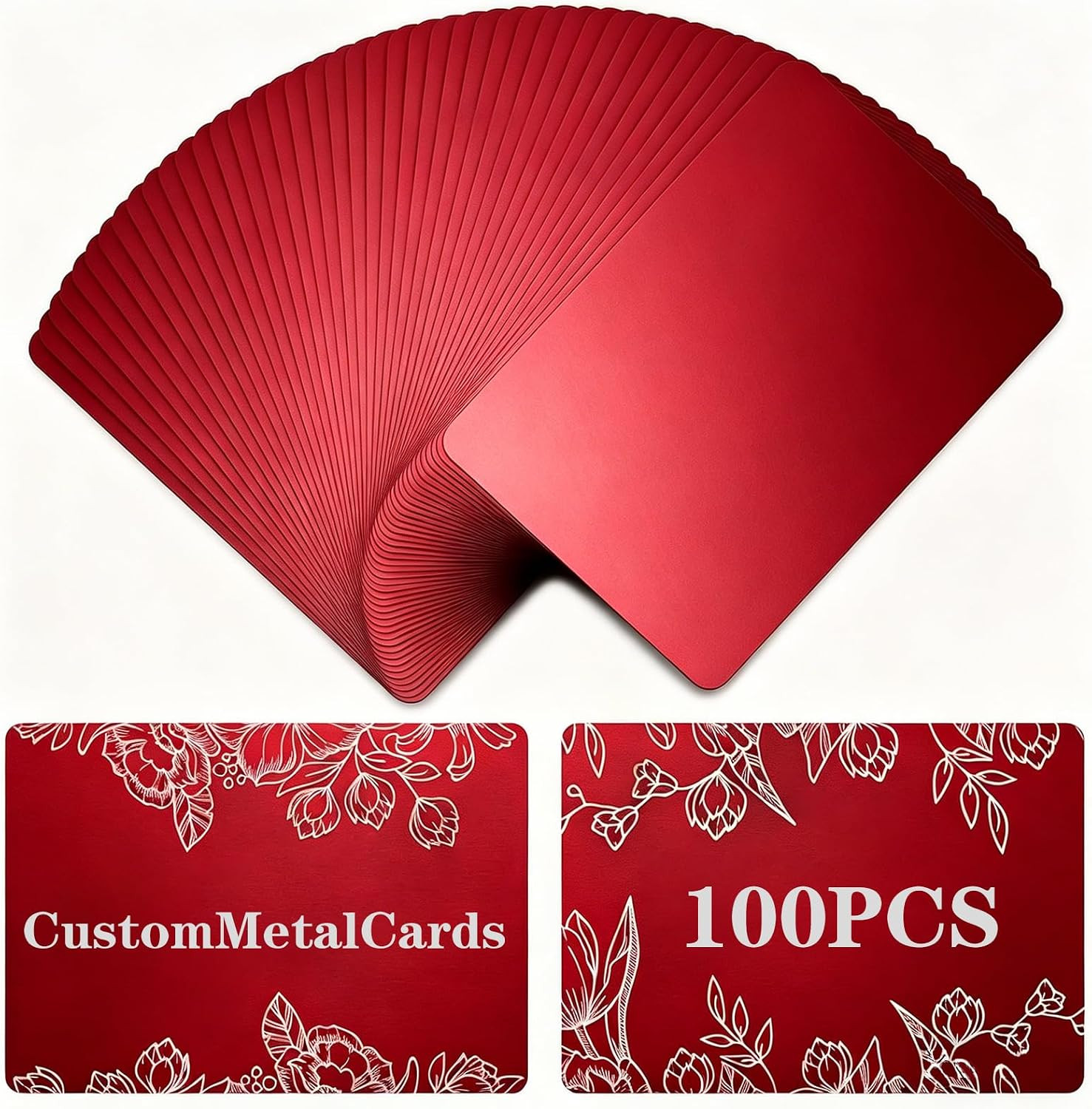100Pcs Metal Engraving Blanks Premium Aluminum Laser Engraving Business Card Mul