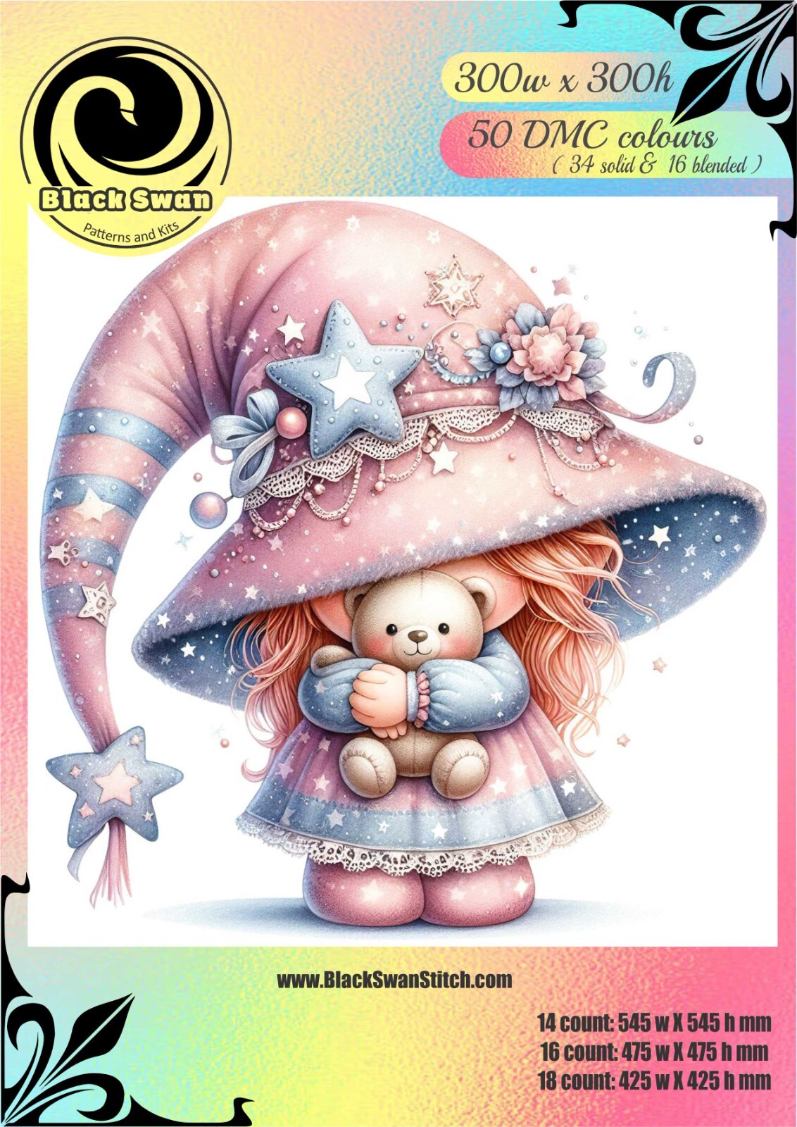 Star Gnome 1494 Chart Counted Cross Stitch Pattern Needlework