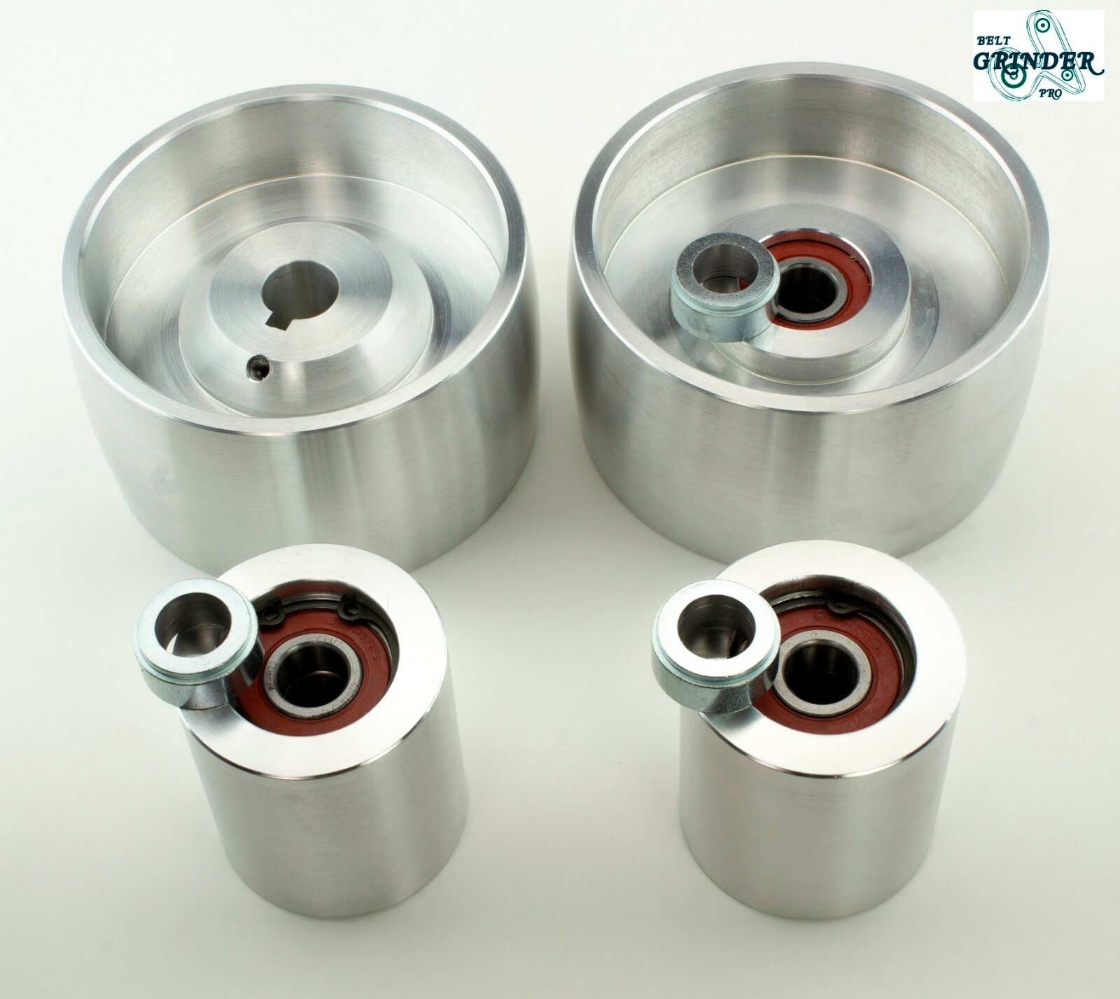 Belt Grinder 2x72 wheel set knife grinder 4" Drive 5/8" bore 4" track 2" Idler
