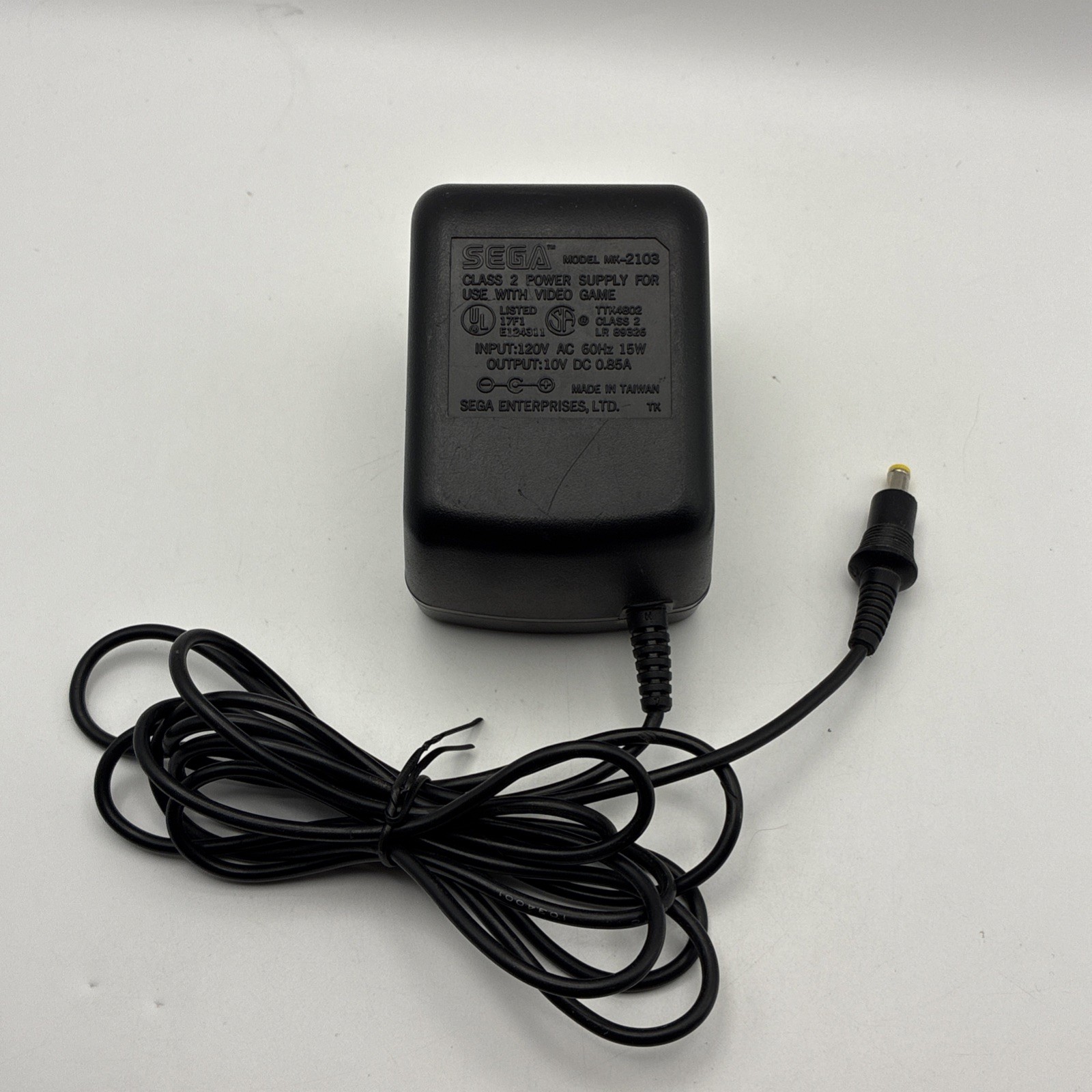 Sega Genesis Original 10v Power Supply MK-2103 Tested and Working