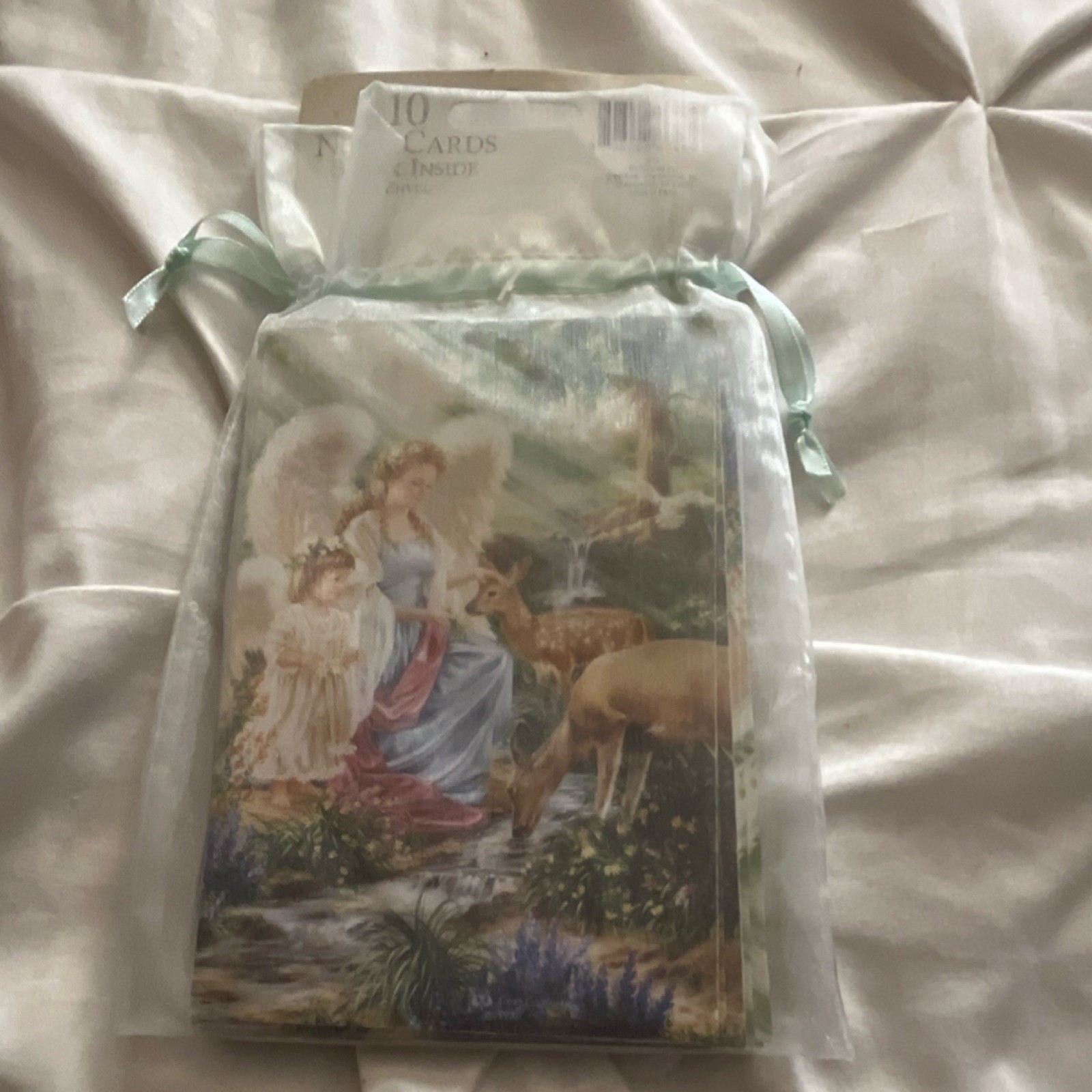 Greenbrier International 10 Blank Note Cards Angel Design Model 412