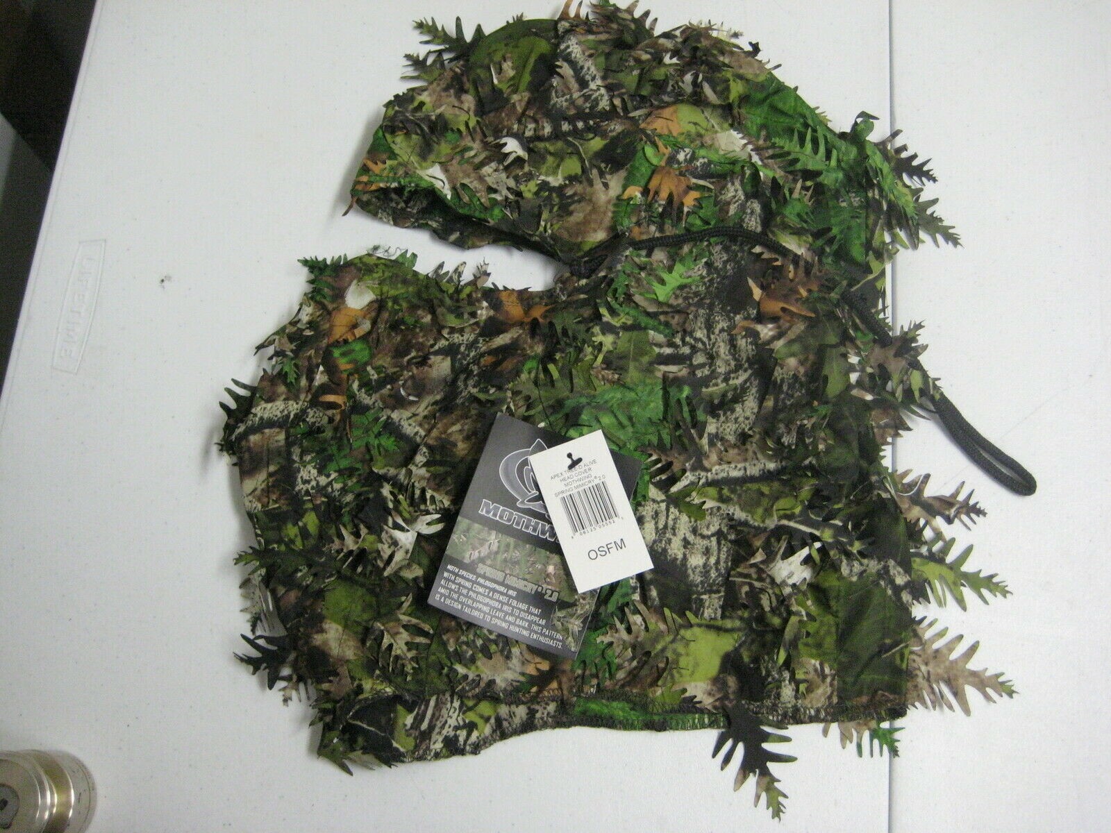 Turkey Hunting Camo 3D Leafy Facemask Hood Hat OSFM Mothwing Spring Mimicry 2.0