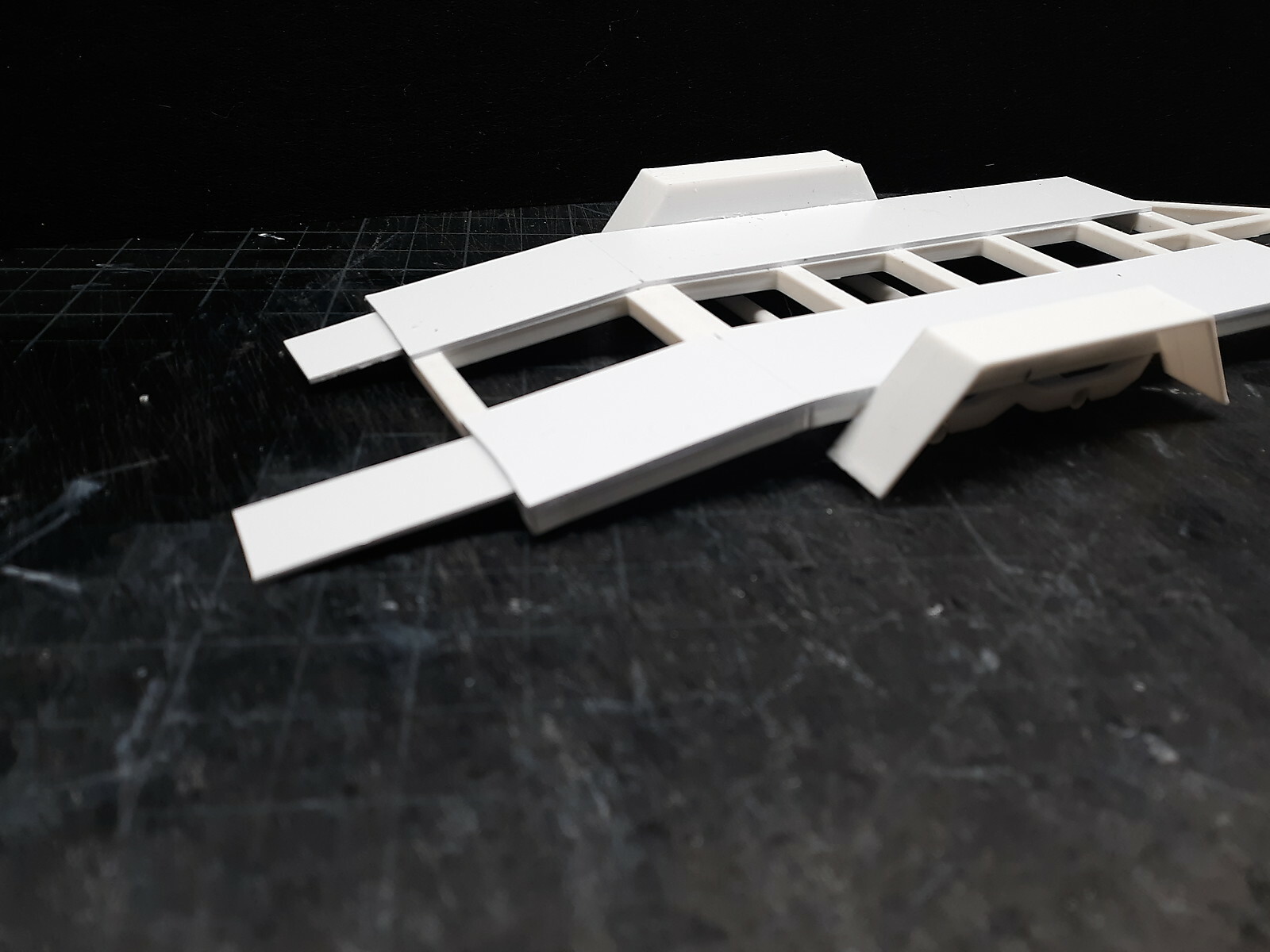 1 Car open trailer 1:24 1:25 scale model kit