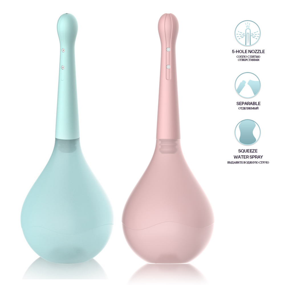 2024 Updated Anal Vaginal Bulb Douche with Back-Flow Prevention Enema Cleaner