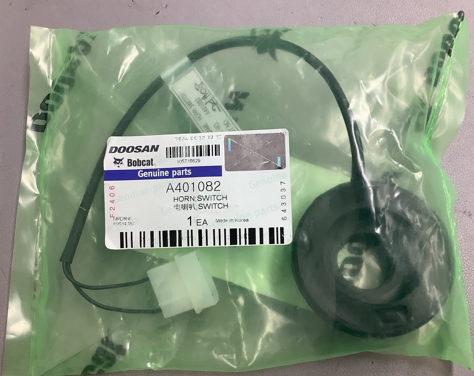 Doosan Bobcat Horn Switch A401082 (b552)