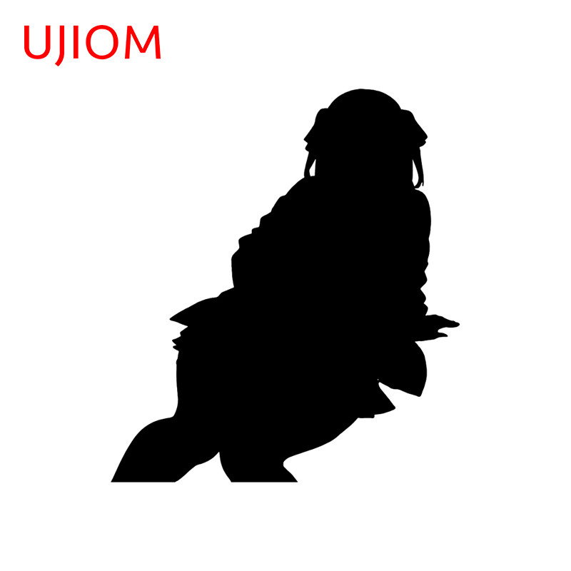 UJIOM 5.1" Anime Girl Car Sticker Rearview Mirror Windshield Helmet Decal