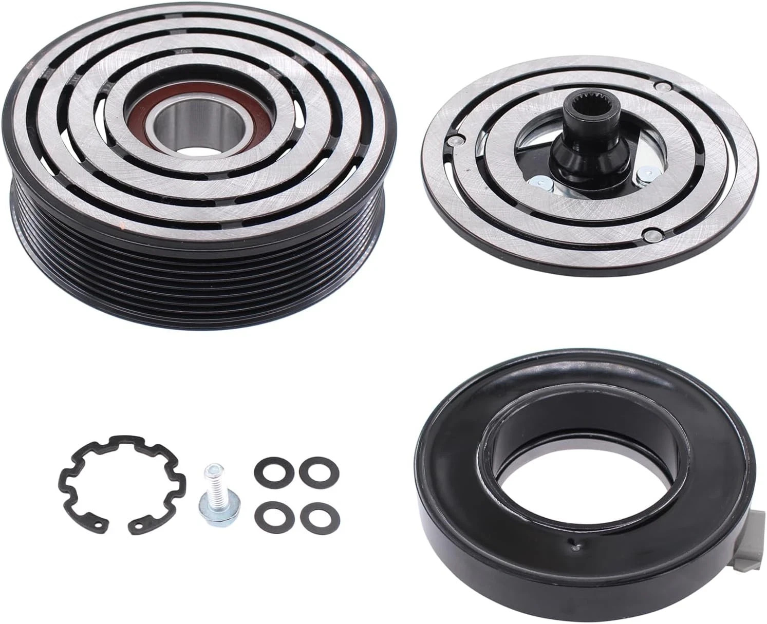 AC A/C Compressor Clutch Assembly Kit for F-250 F-350 F-450 F-550 Super Duty 7.3