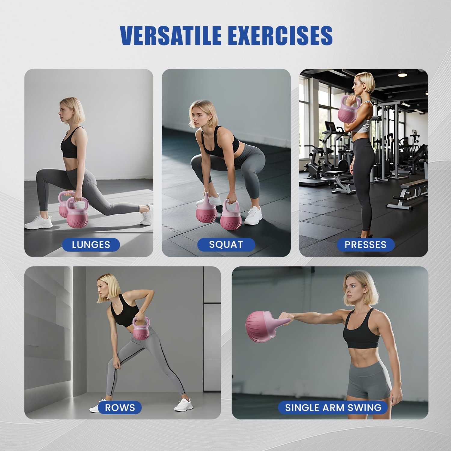 Soft Kettlebell - Kettlebell Sets Iron Sand Filled 10 LBS Weights Strength an...