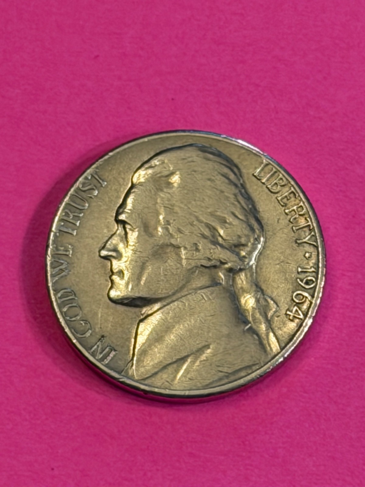 COIN NICKEL 1964 P ERROR FREE SHIPPING