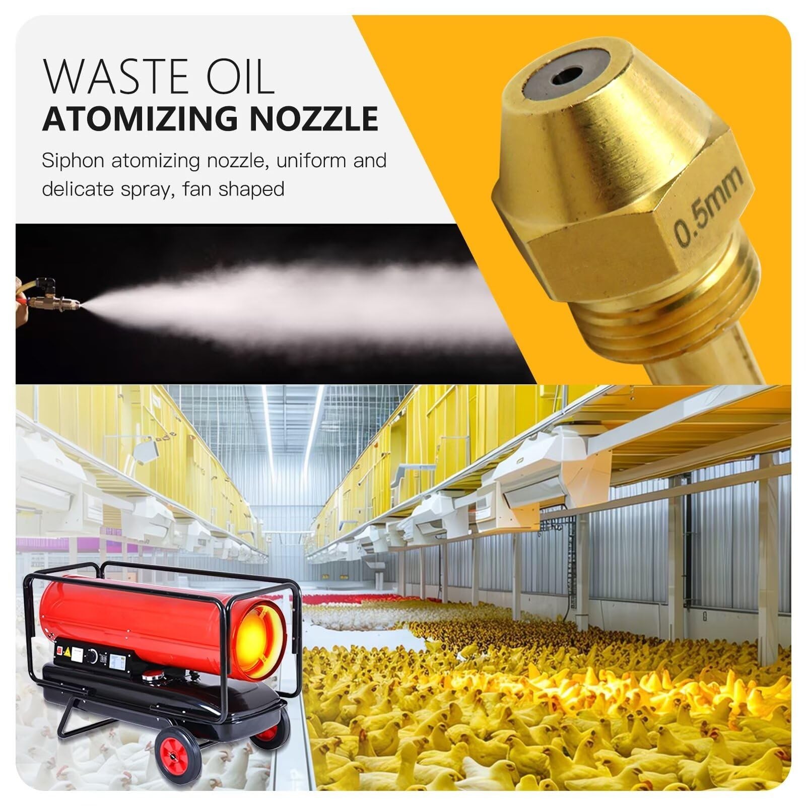 0.5 mm Oil Burner Nozzle 30609-5 for Reznor, for Clean Burn, for EnergyLogic,...