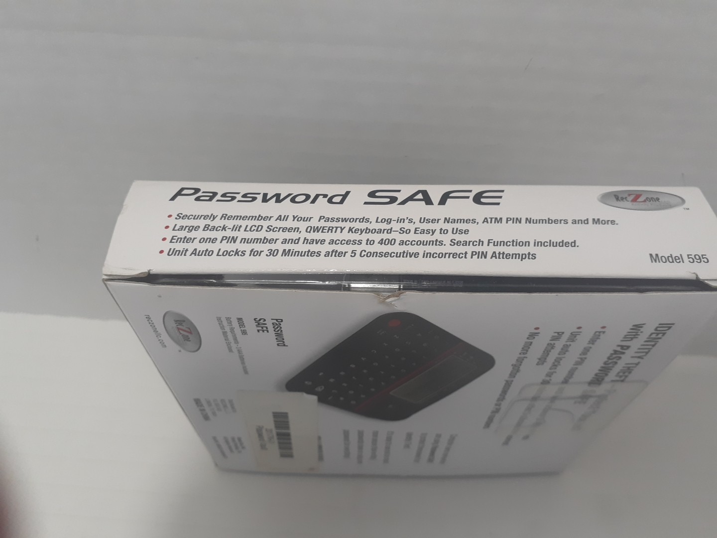 PASSWORD Keeper SAFE VAULT Password Organizer RecZone Model 595 Open Box