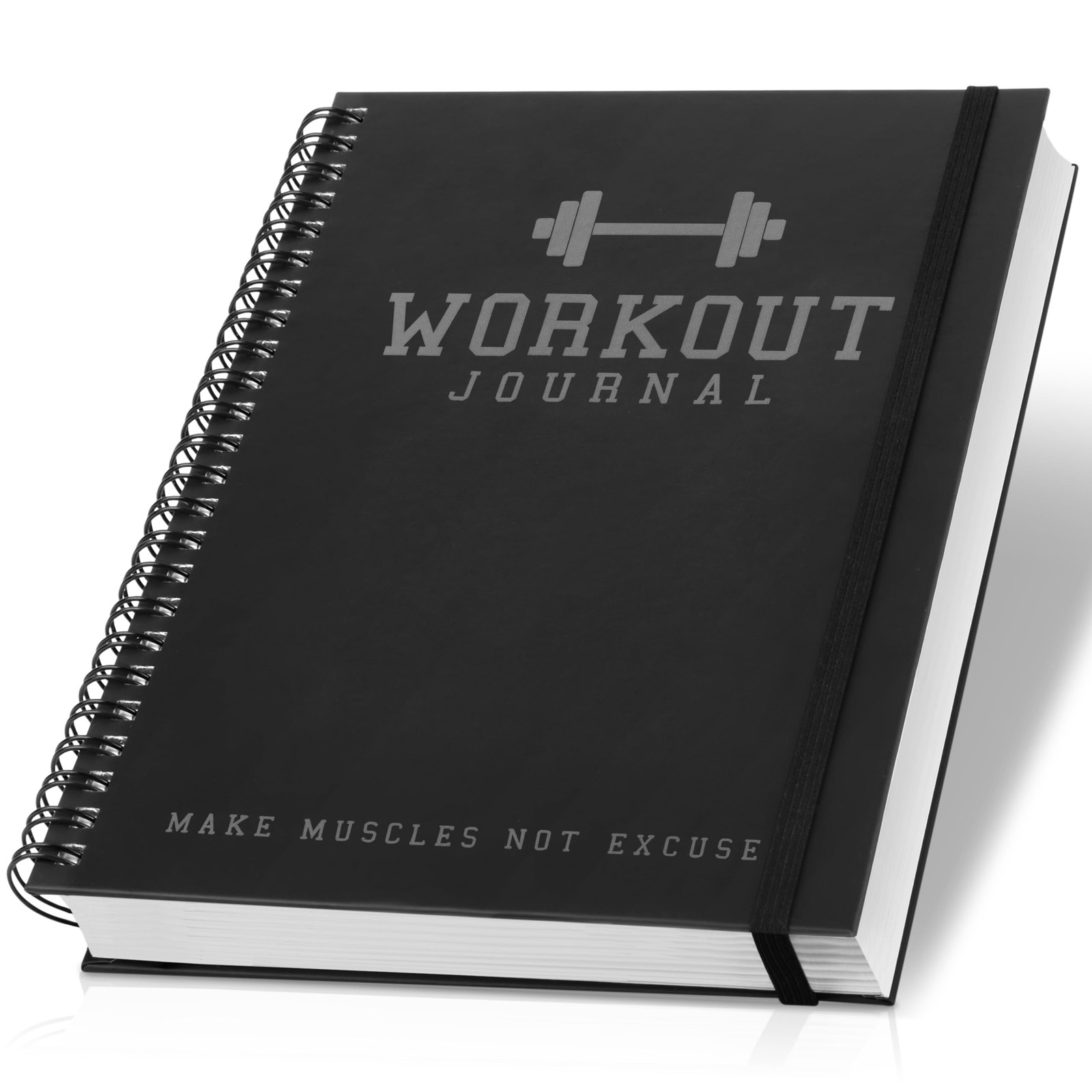 ZICOTO Ultimate Workout Journal - Complete Fitness Training Planner for Black