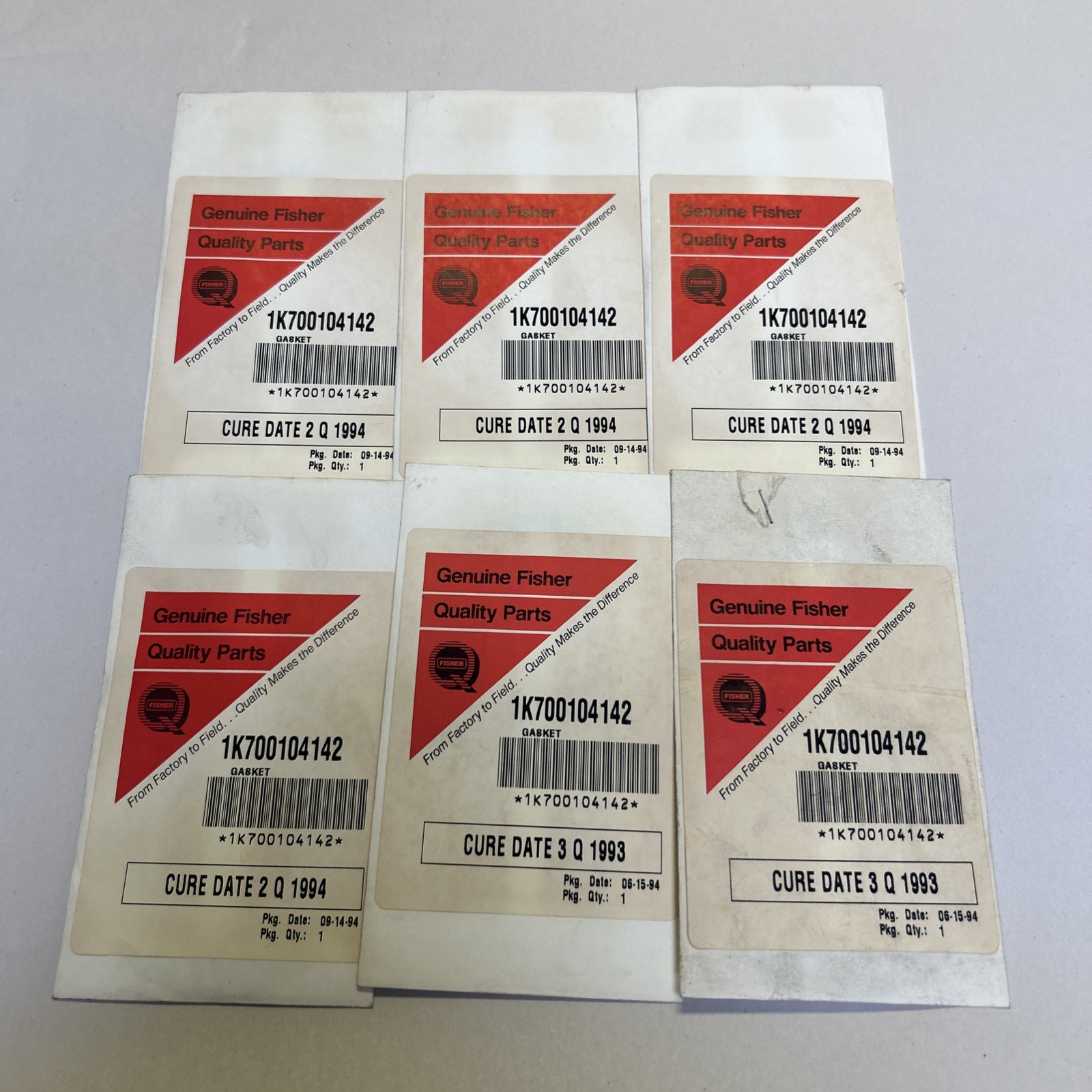 FISHER,1K700104142,GASKET LOT OF 6 NOS
