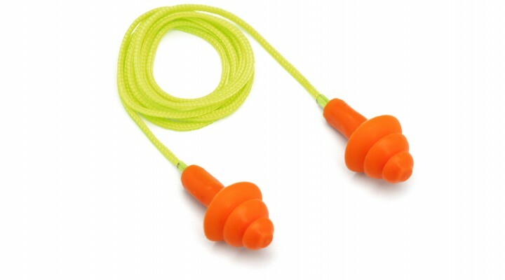 RP3001 Reusable Corded Ear Plugs, Package of 12 Individually Wrapped Pair