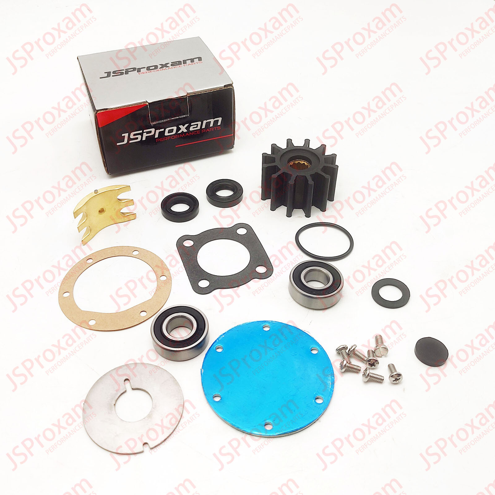 Major Repair Kit For Jabsco Pump 5850-0001 Impeller Gasket seals Bearings Plates