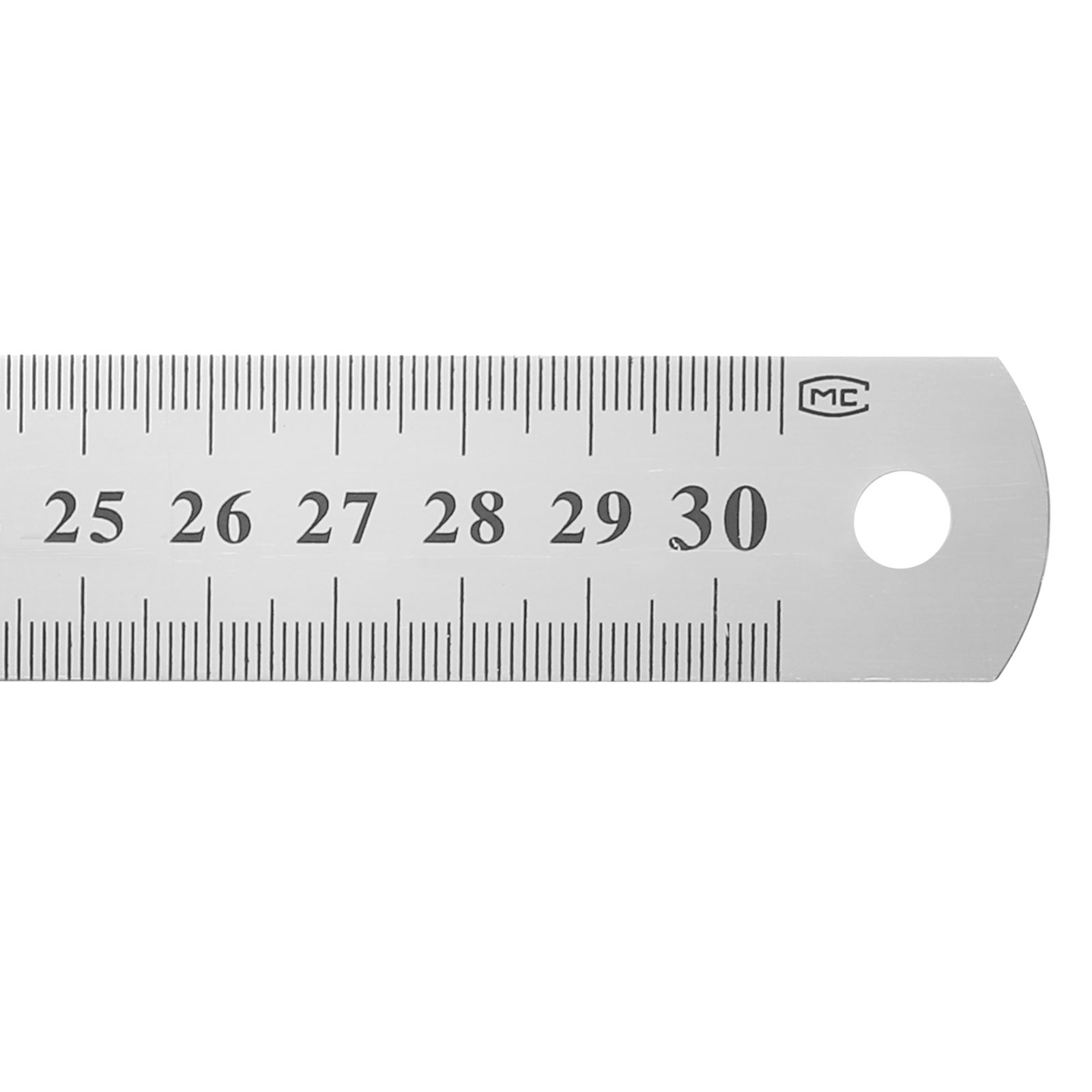 Steel Ruler 12"x1-1/32" Carbon Steel Machinist Metal Ruler 0.4 mm Thick