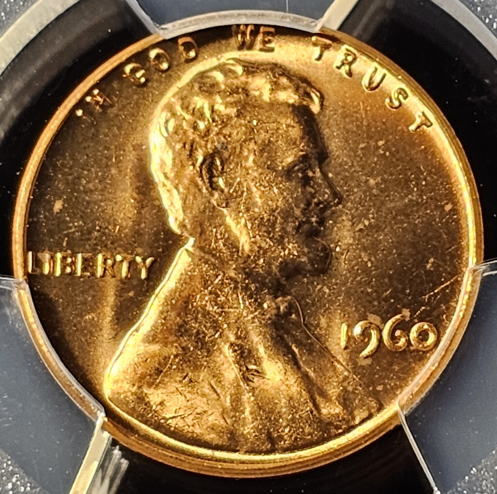 1960 LARGE DATE LINCOLN MEMORIAL CENT PCGS MS65RD