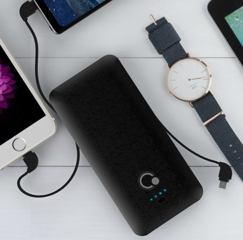 Portable Solar 15 Watts and Q 10000mAh Power Bank, Slim Portable Charger