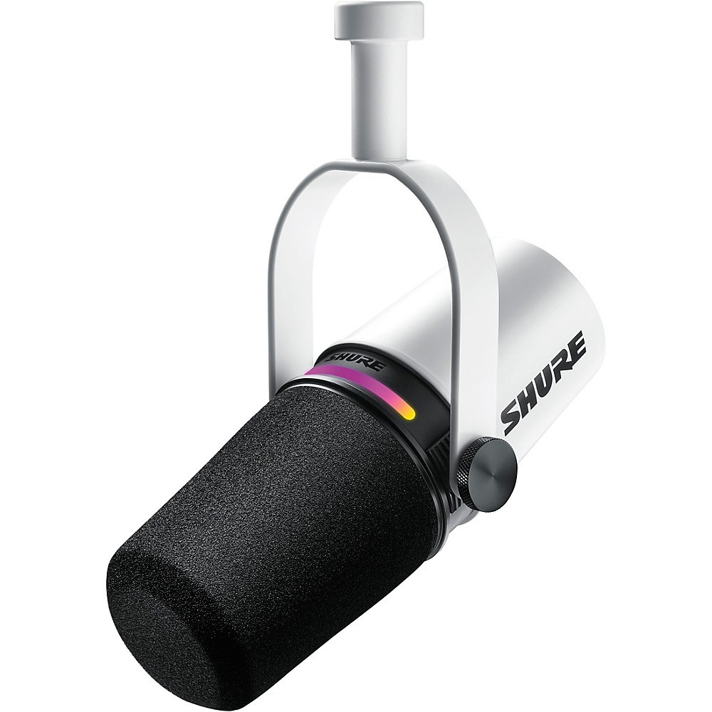 Shure MV7+ Podcast Microphone White