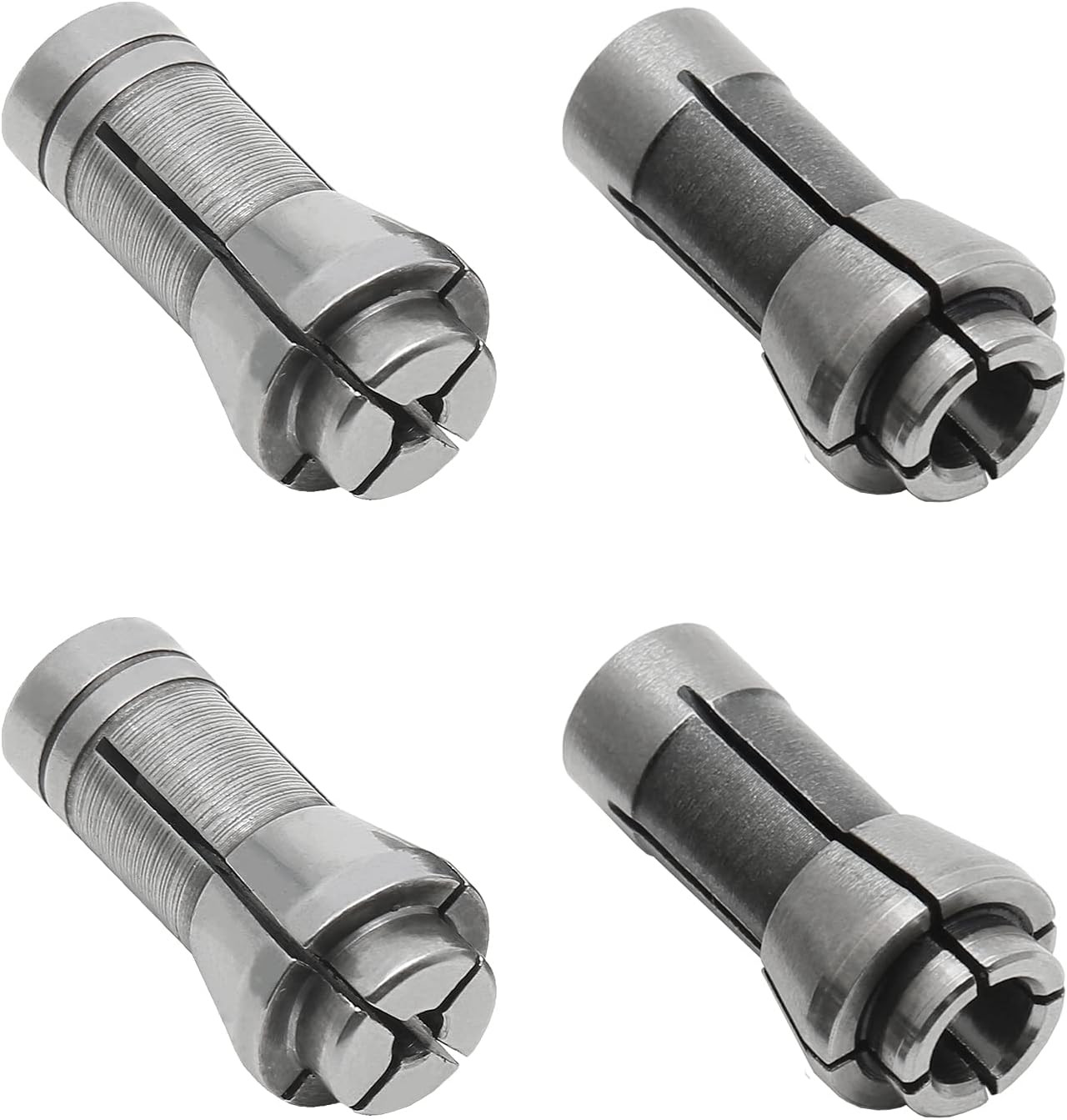 4 Pack Die Grinder Collet Grinding Machine Clamping Collet Adapter 1/4 and 1/8