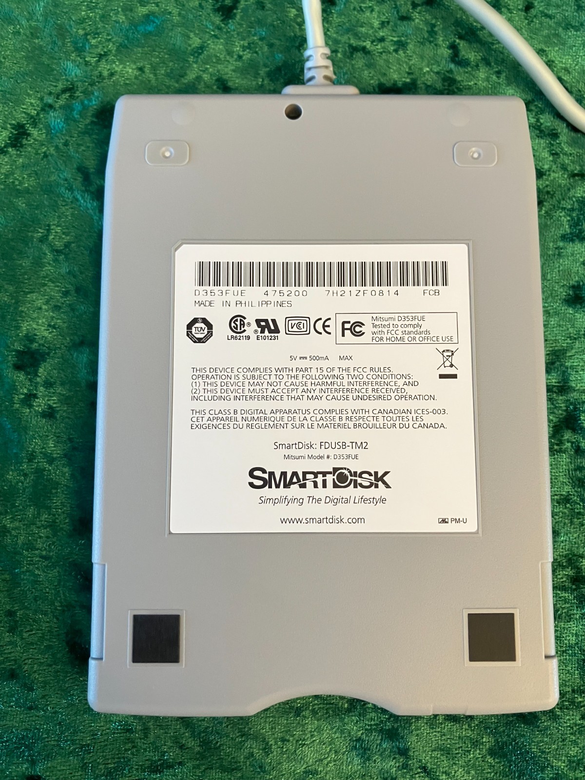 SmartDisk External Floppy Drive -- High-Speed 2x -- 1.44MG -- New in Box