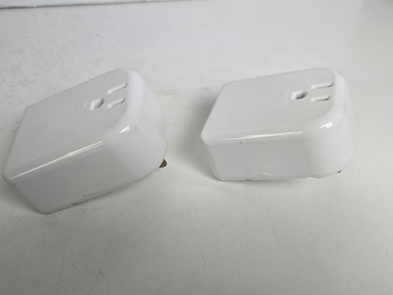 (2) Centralite ZigBee HA Lamp Module Smart Plug Type B 120V White Status LED