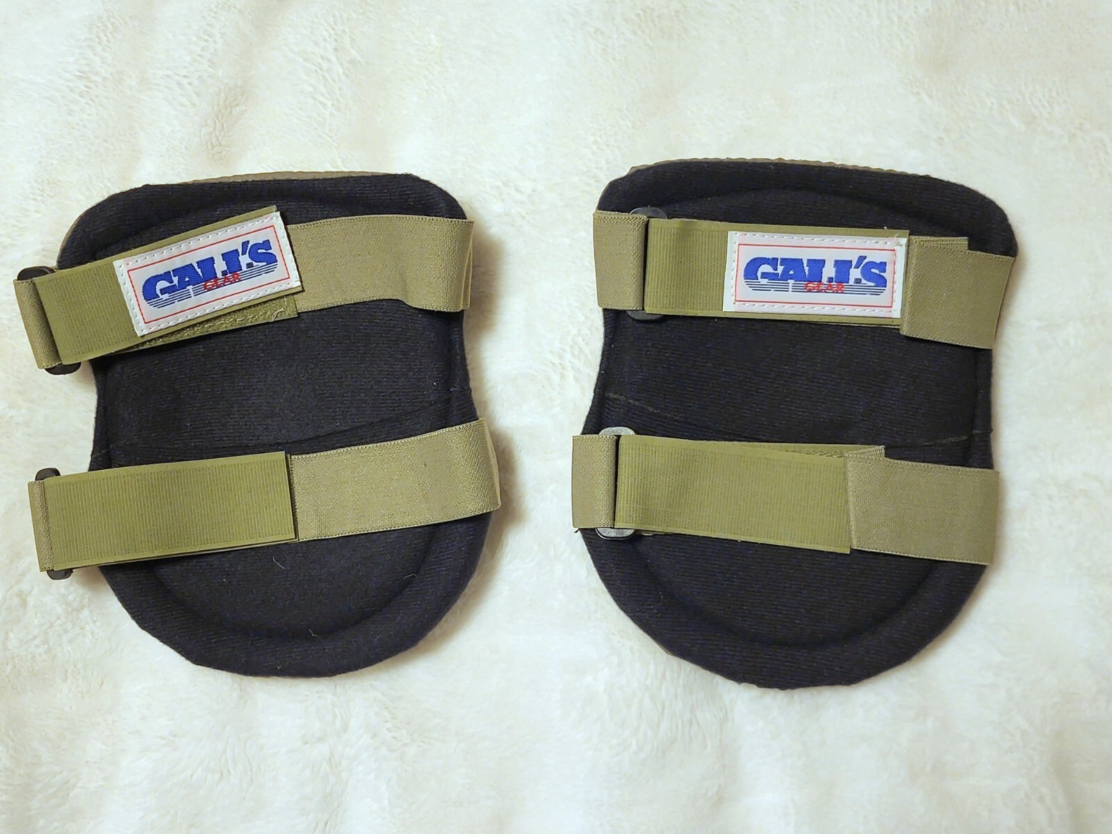 Galls Tactical Kneepads, Green, Elastic Straps With Hook And Loop Closure