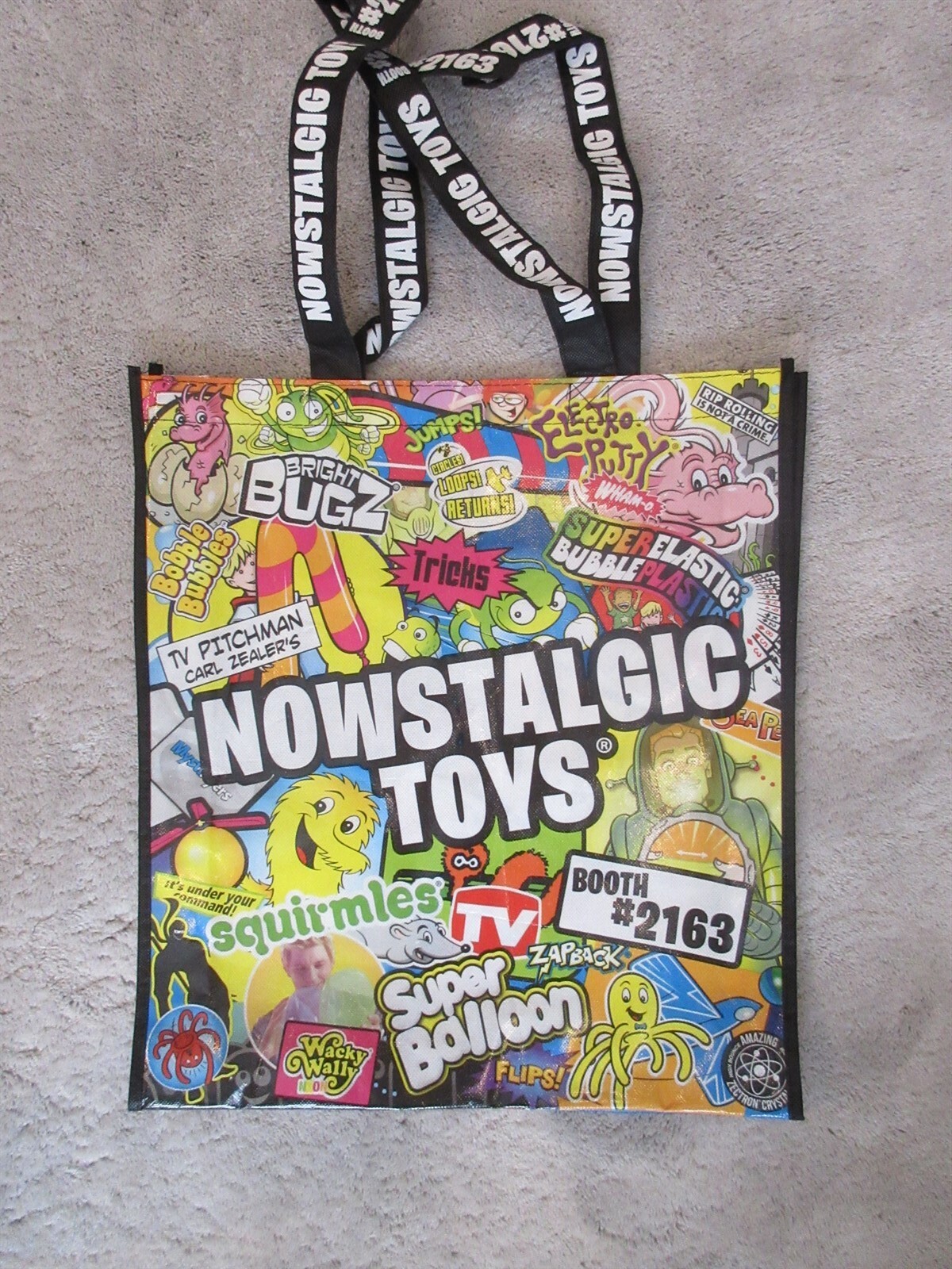 Nowstalgic Toys 2017 Toy Fair New York City nylon coated tote bag