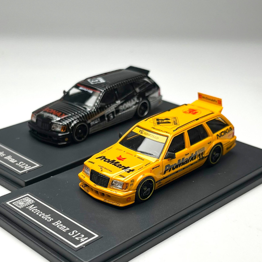 YS 1/64 Scale S124 Wagon Widebody Sports Diecast Model Car 2 Colors Gifts Toy