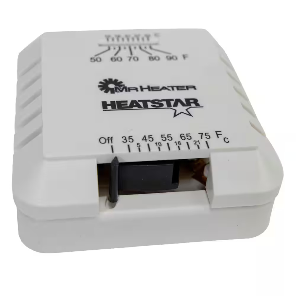 24 Volt Analog Thermostat in Tan