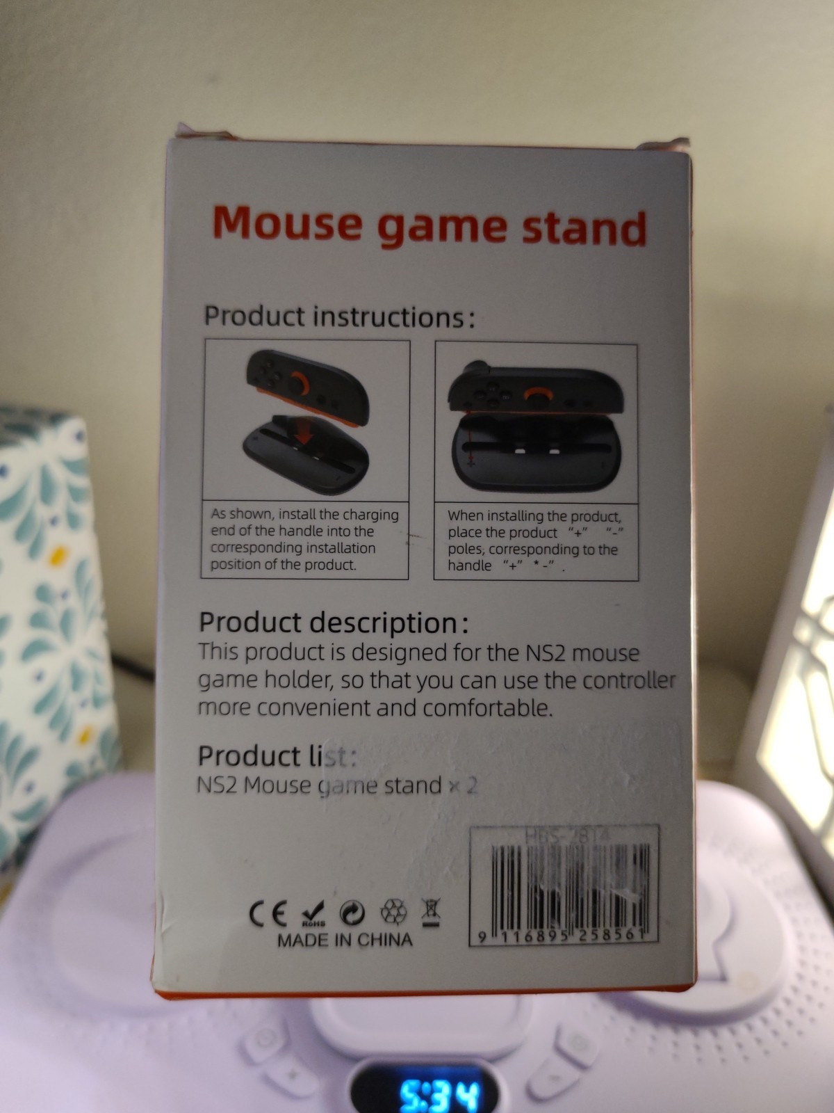 Nintendo Switch 2 Joy-Con Game Controller Mouse Stand Dock Controller Stand