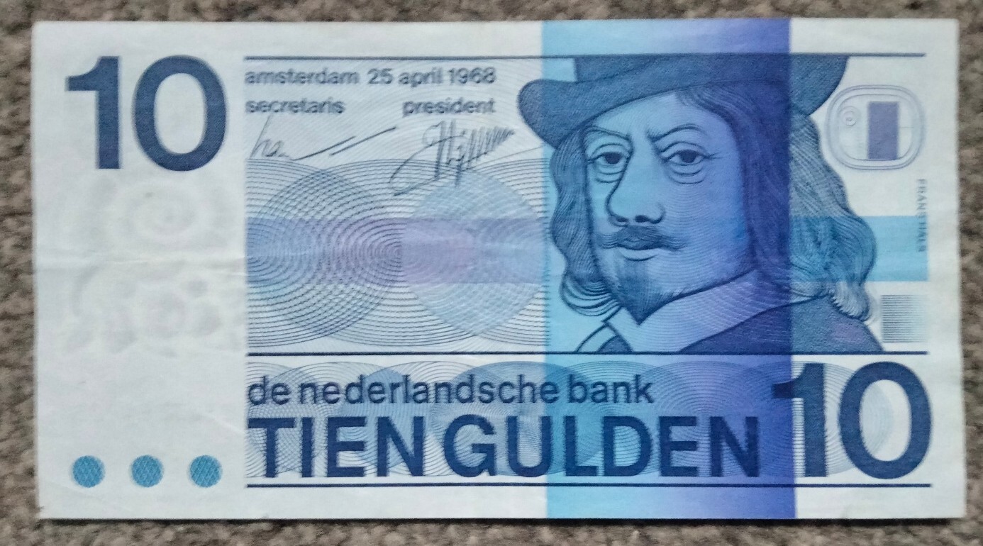 Netherlands 10 Gulden 1968 P91b  EF+