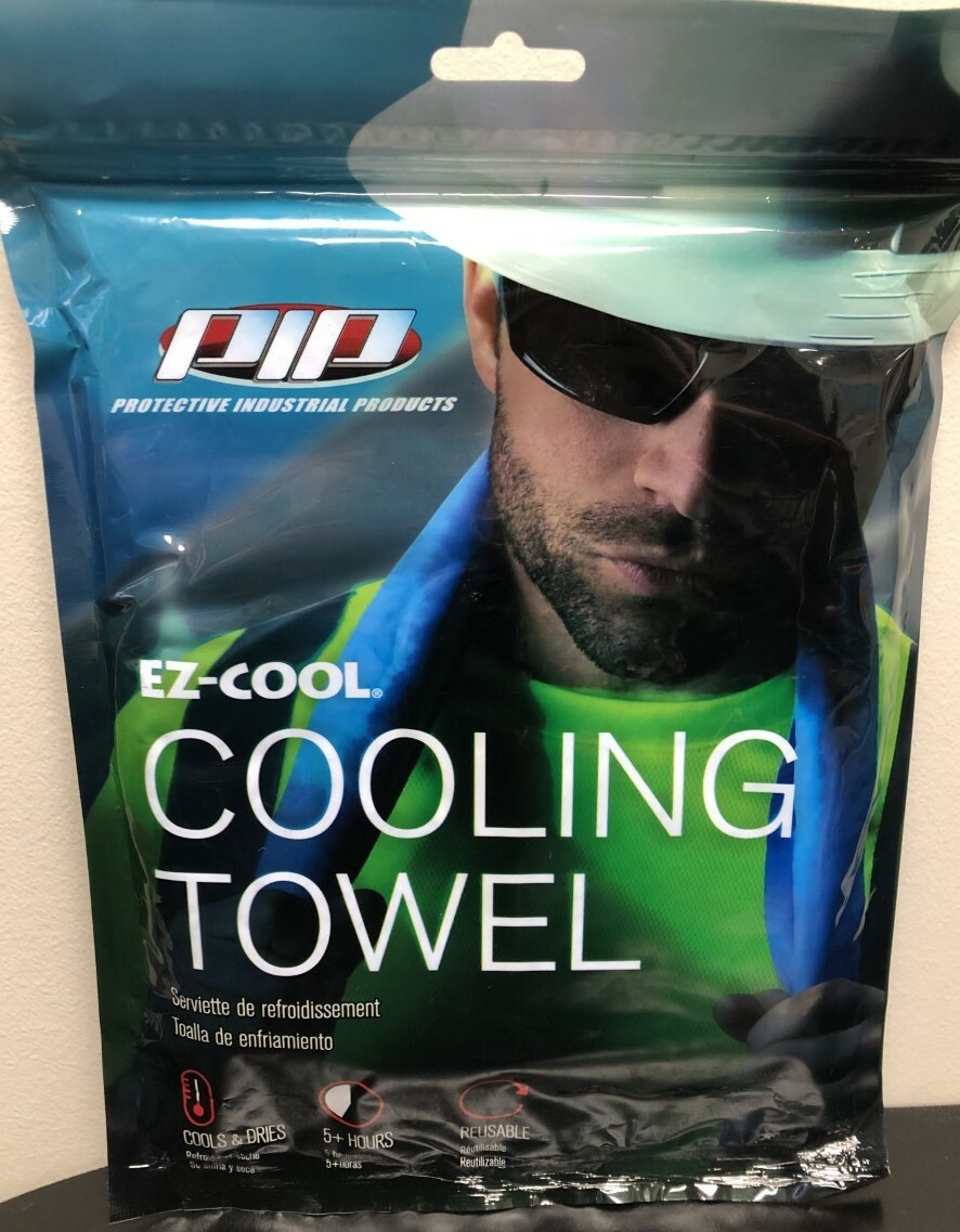 PIP EZ-Cool COOLING TOWEL 396-602-B Sz Large 13" x 31" Blue NEW