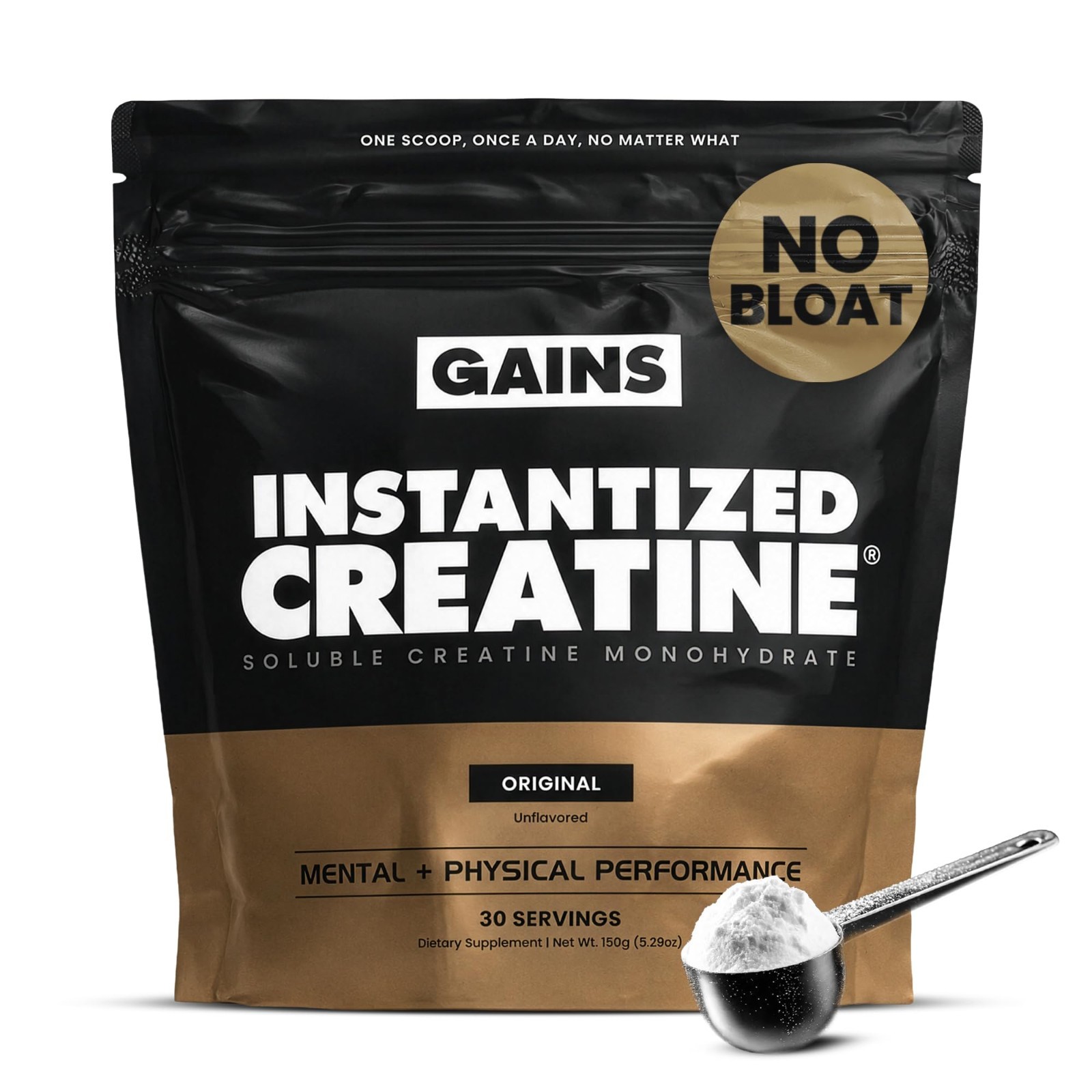 Instantized Creatine Monohydrate Powder - Muscle Building, Strength, Performance