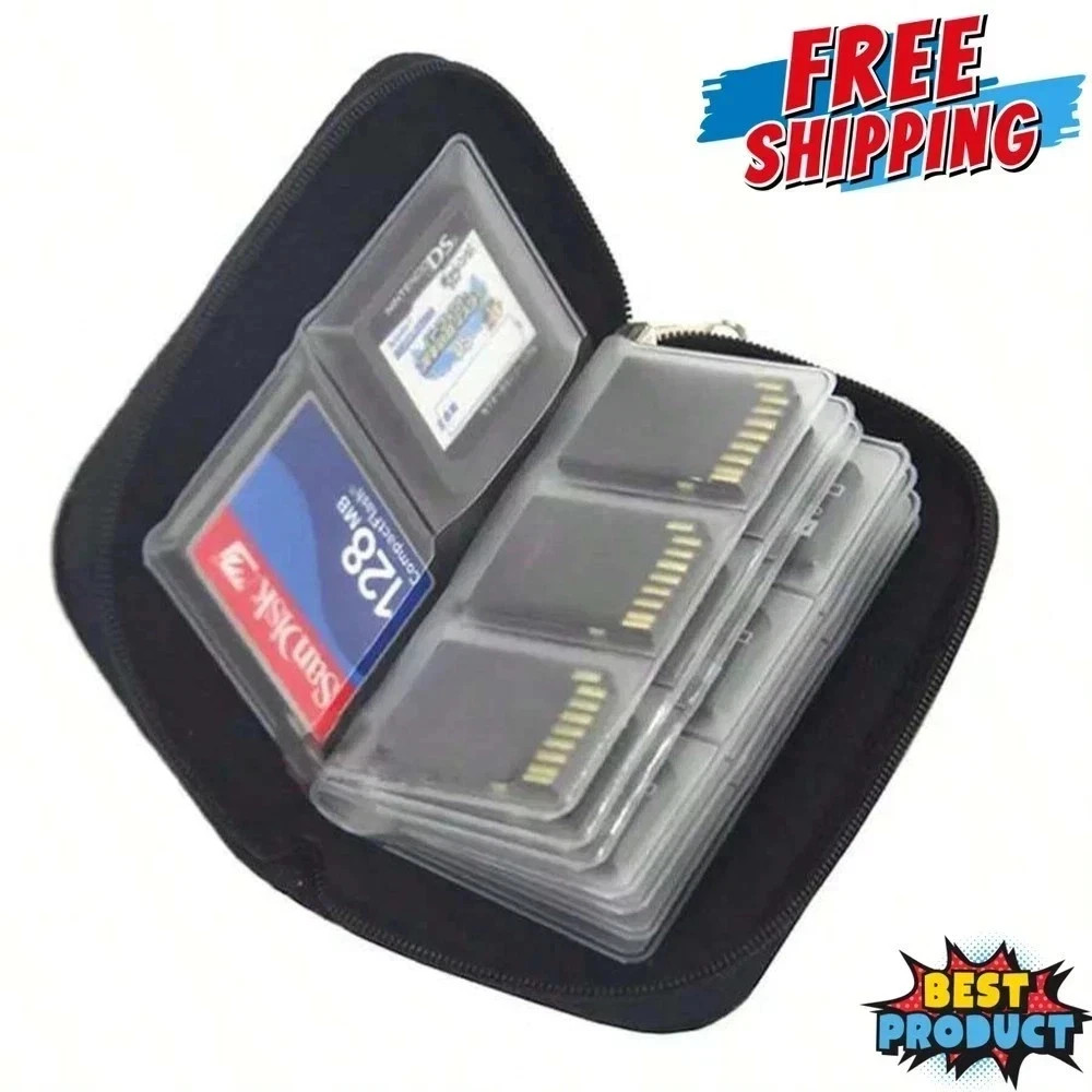 Memory Card Storage Bag 22Slots SD Cards Organiser Pouch Card Carrying Case*