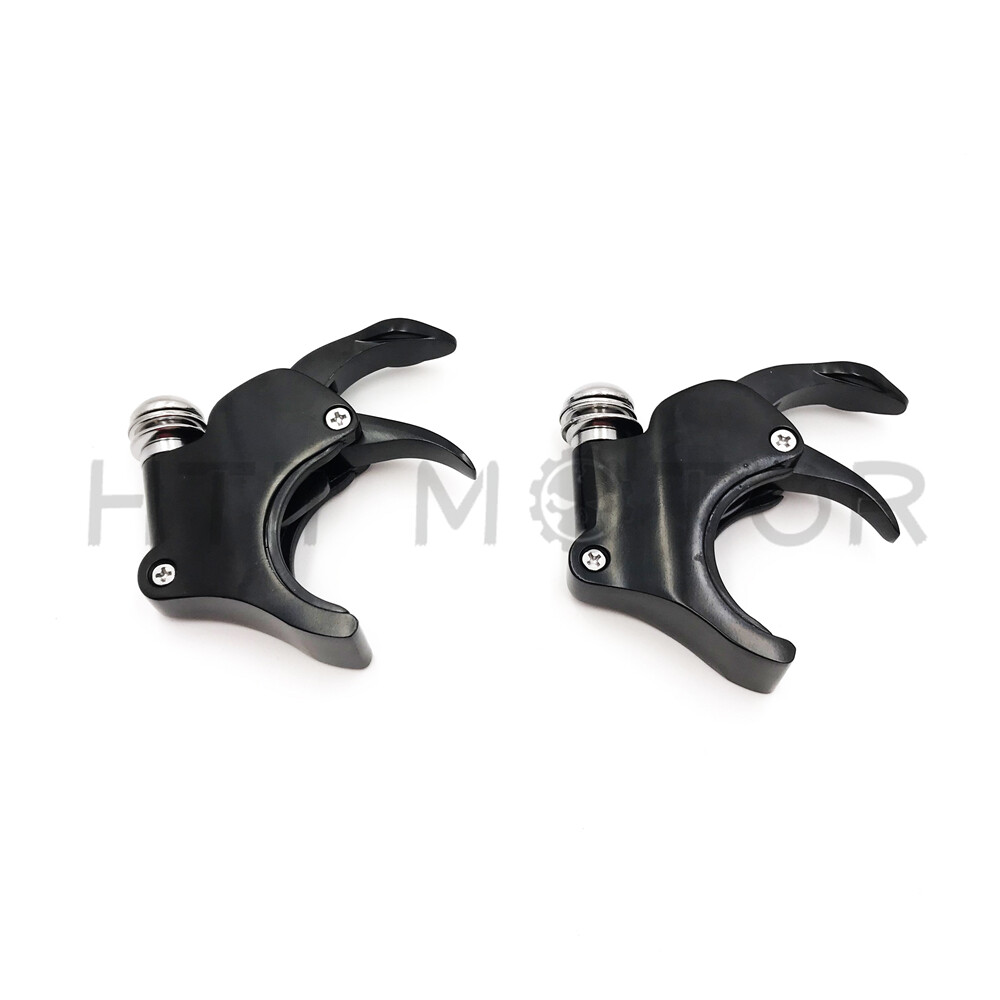 49mm Windshield Clamps Black For Harley 2006-Up Dyna Street Bob FXDB Fat Bob