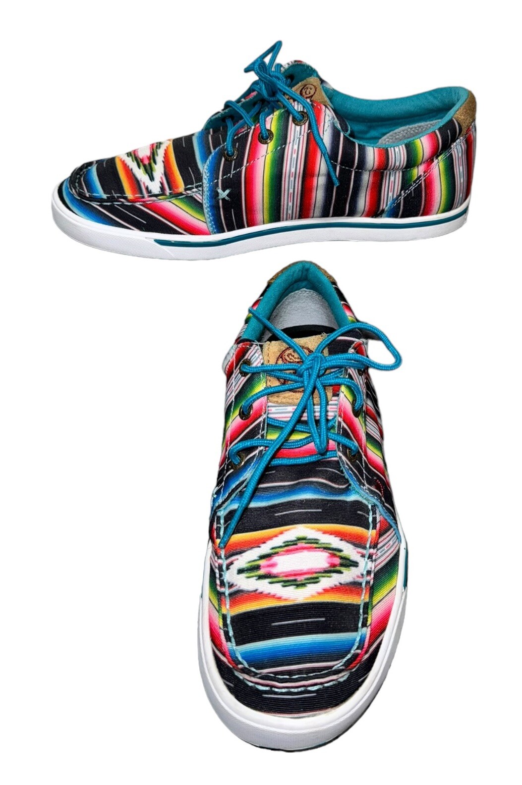 Twisted X Women's Black Serape Hooey Loper Casual Shoes Size 9