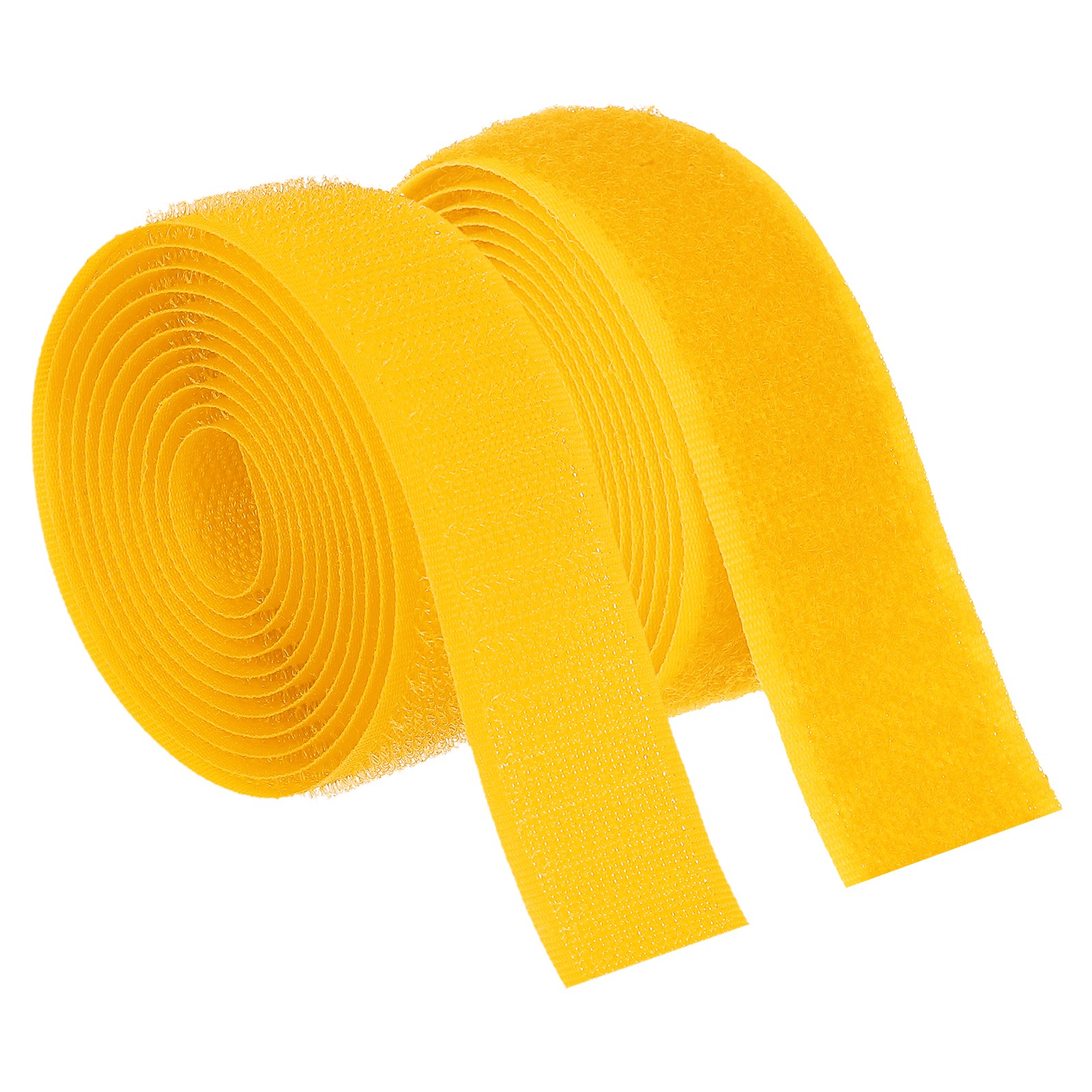 1.5 Yard 1 Inch(25mm) Width Sew on Hook and Loop Strips, Orange Yellow