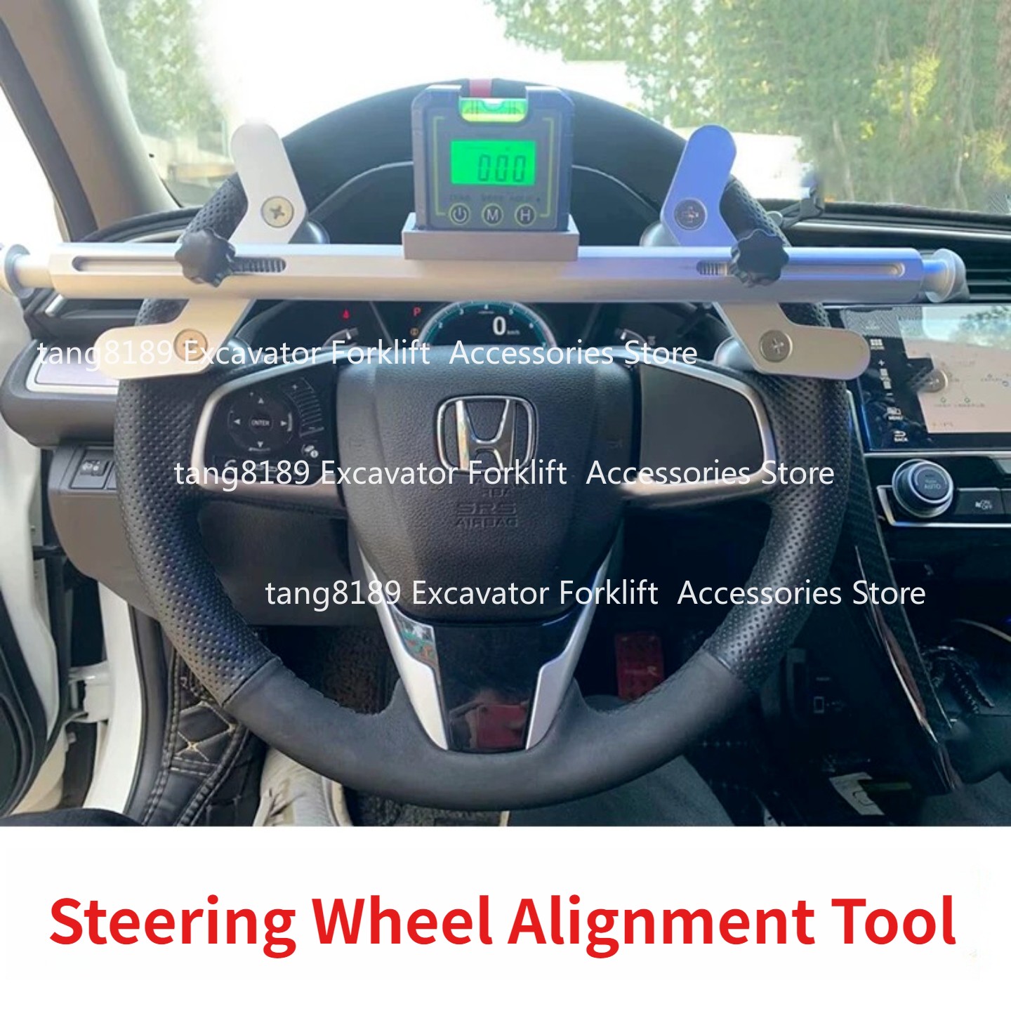 4-Wheel Alignment Electronic Level Steering Wheel Centering & Straightening Tool