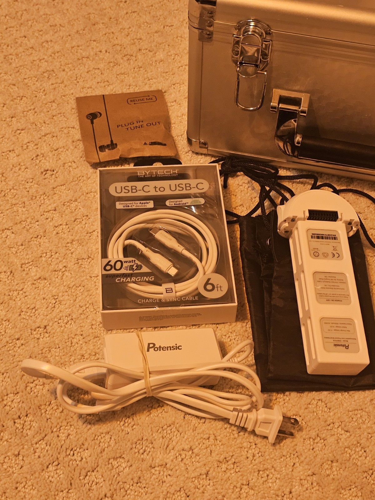 Potensic Ready to Fly Camera Drone Kit with Remote, Case, Propellers, Batteries