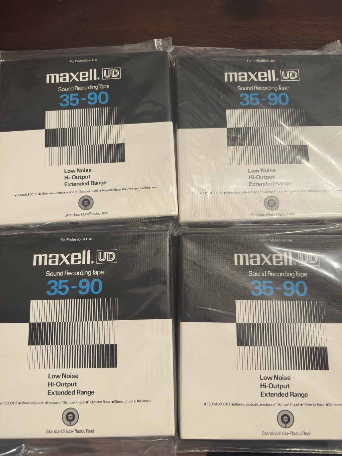MaxelL XLI UD 35-90 7” Sound Recording Tapes For Reel To Reel Lot Of 4 - used