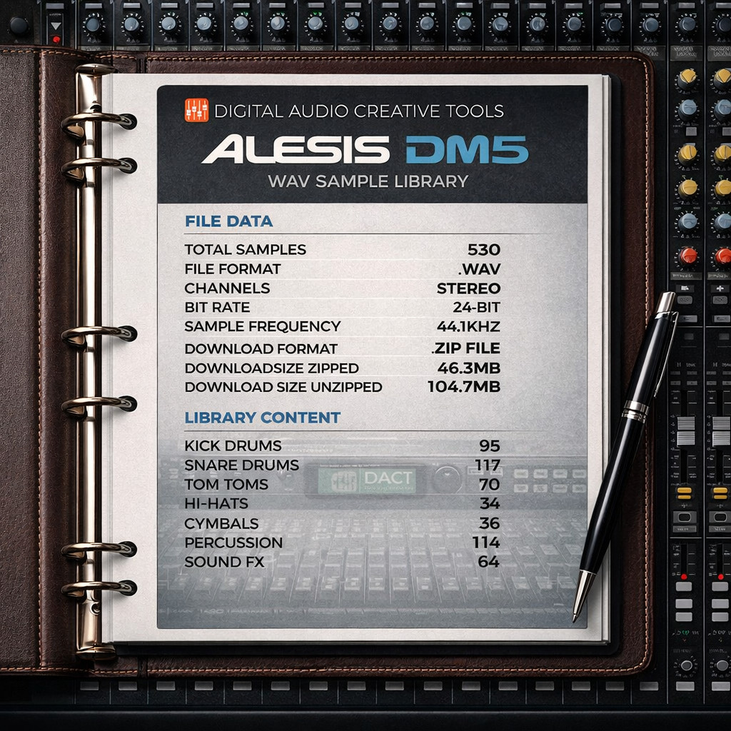 Alesis DM5 Drum Module Sample Library