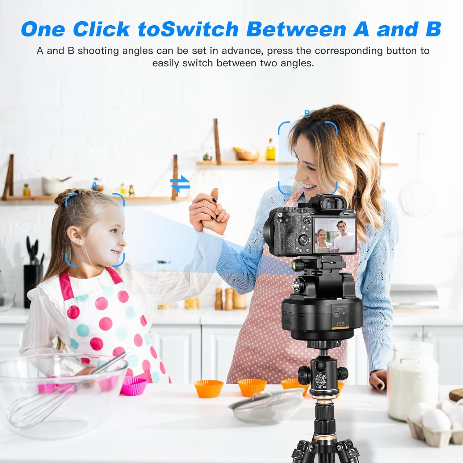 M6 Auto Face Tracking Motorized Rotating Panoramic Tripod Head, Remote Control 3