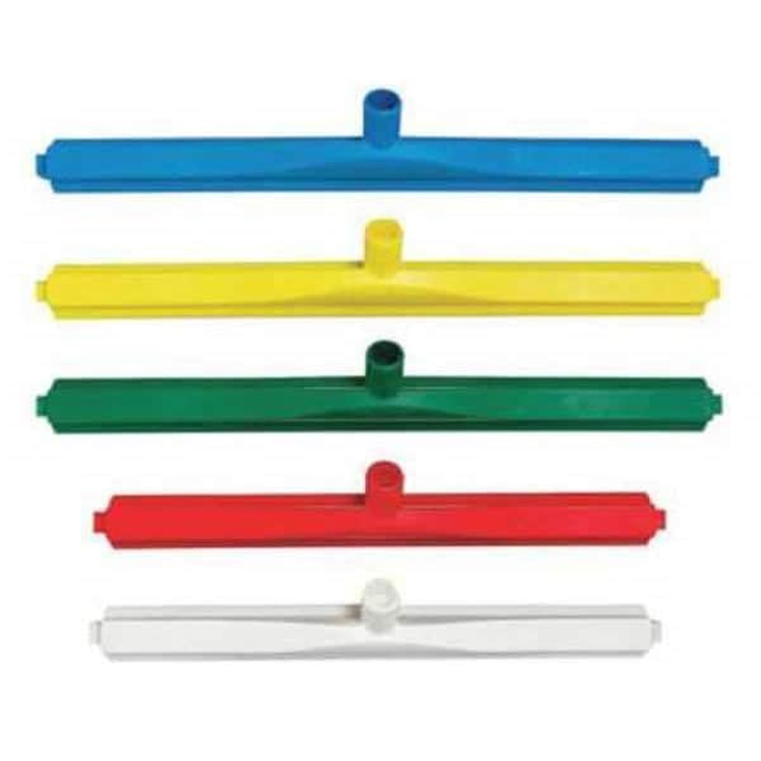 Vikan 77143 Squeegee,Ultra Hygiene,Dbl Blade,24",PP/RB,BL 7714 Blue