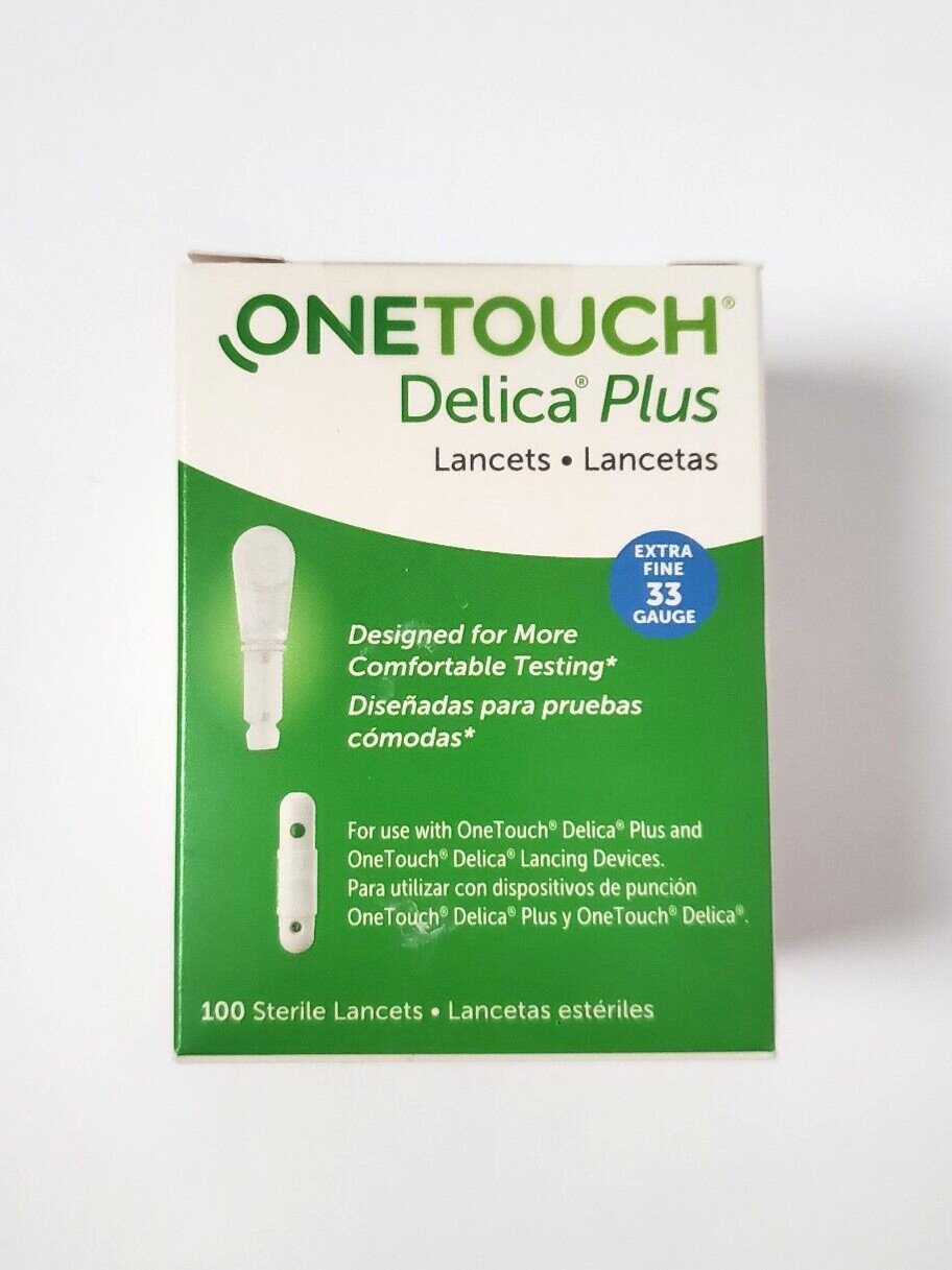 One Touch Delica Lancets 33 Gauge - 100 lancets