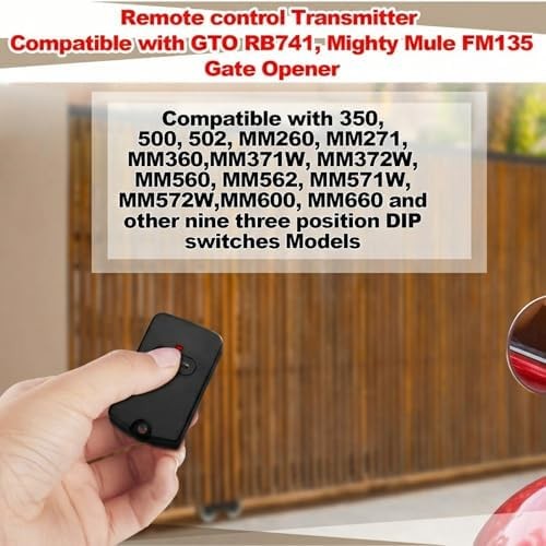 12 Pcs Gate Opener Remote Compatible with Mighty Mule RB741 Gate Control Remote