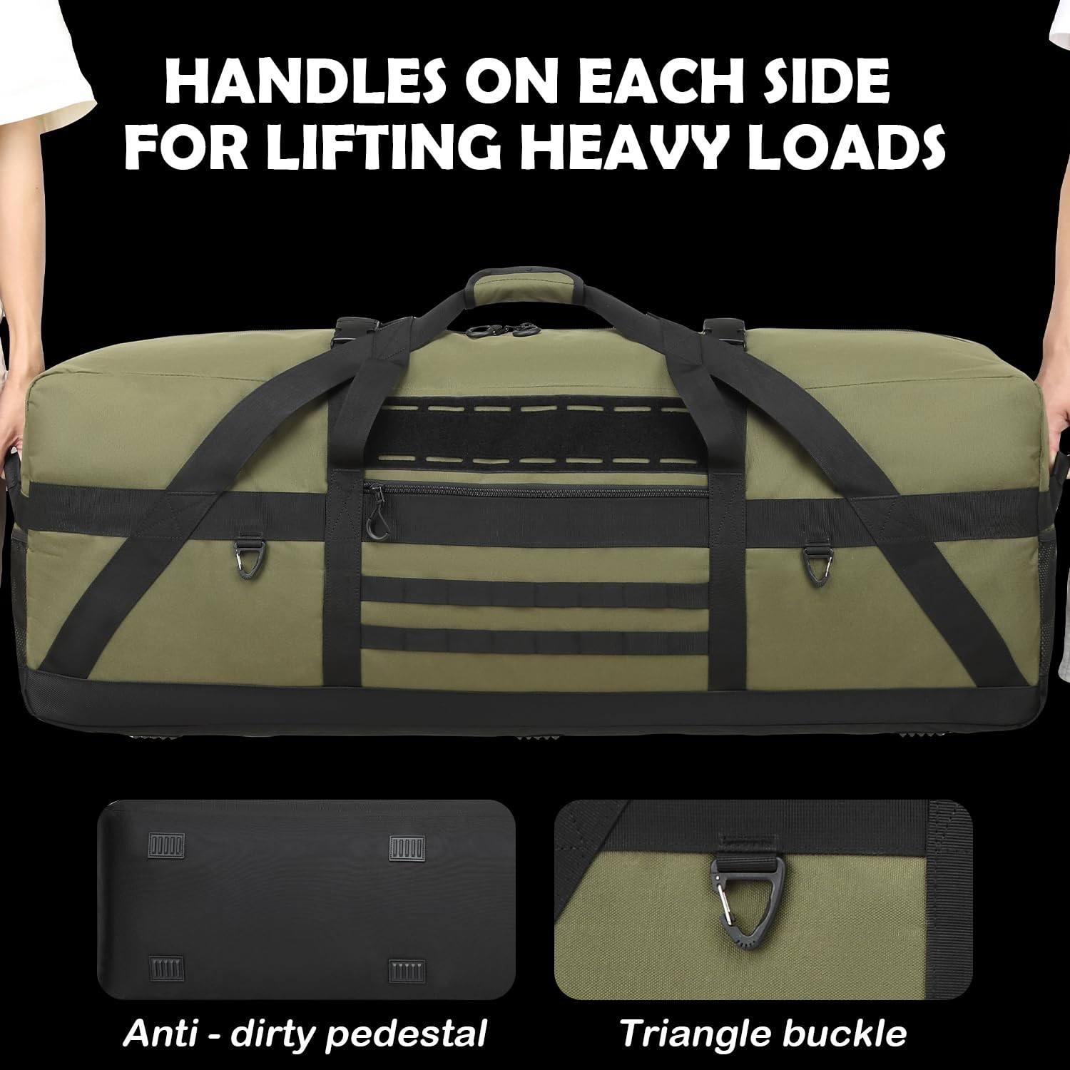 125L Extra Large Duffle Bag - Heavy Duty Duffle Bag with Multiple Pockets, Pe...