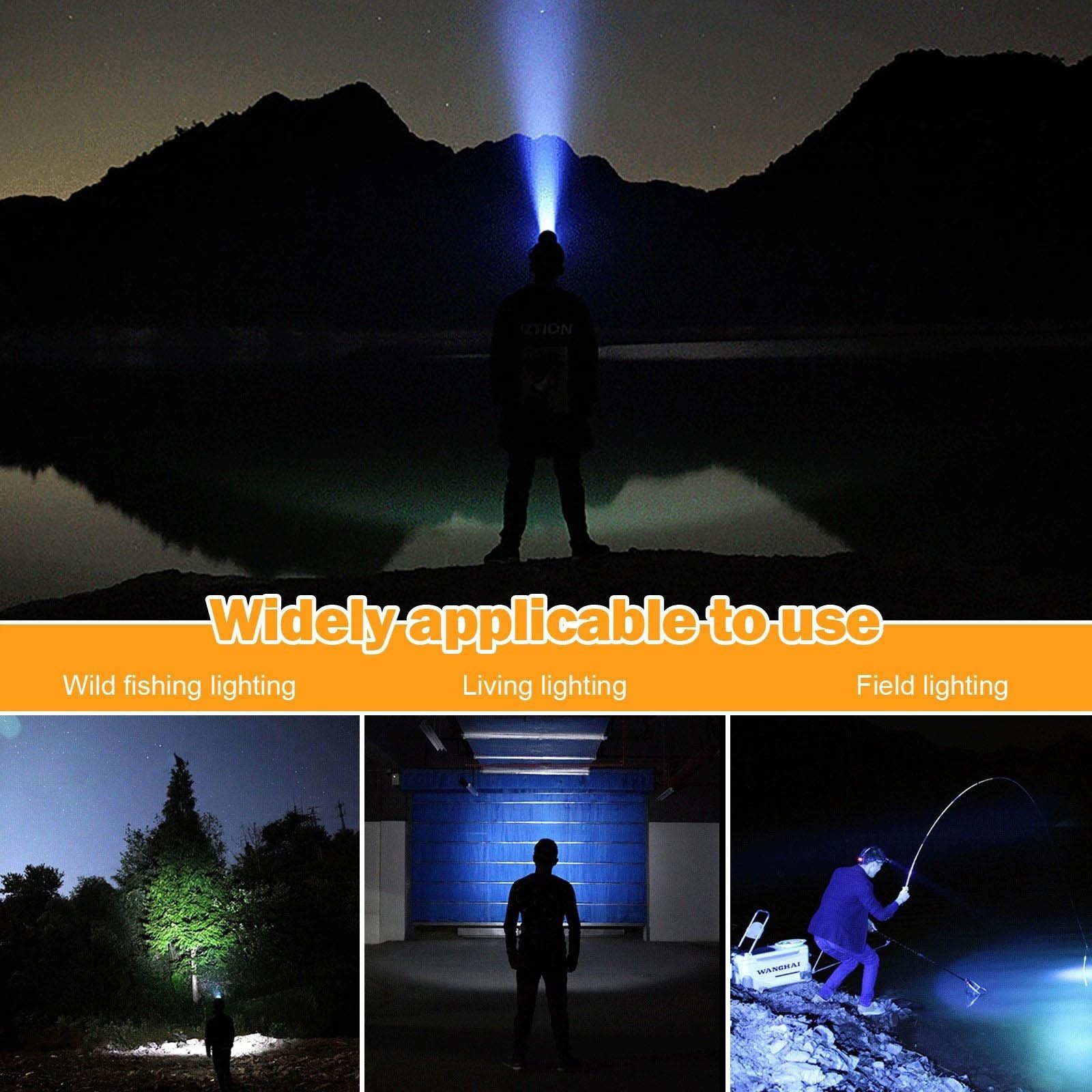 USB Rechargeable Hat Clip Light with Power Indicator for Reading Close Work