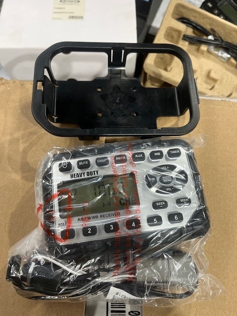 Jenson AM/FM HD weather band, aux in, weather resistant radio head unit