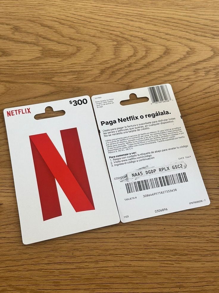 Netflix Vault: $300 Movies & Entertainment Gift Card Non-US No-Expiration